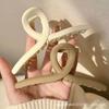 Large Acrylic Hair Claw Clip With Ribbon Women Thick Styling Accessory Lightweight Elegant Updo Holder