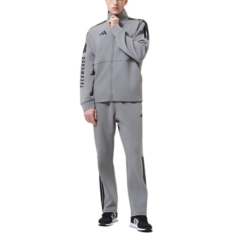 adidas 3-Stripes Taekwondo Series Casual Retro Classic Stripe Jacket Unisex Jacket CLTR02NHJT-GYB