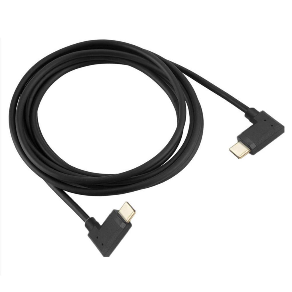 USB C to USB C Cable Right Angle USB C Fast Charging Cable 10Gbps Data Transfer Cord for Mobile Phone Laptop Tablet