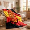 Spain National Football Team Print Flannel Blanket Soft Warm Sofa Bed Throw Blanket For Home Office Bedroom