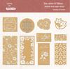 Retro Thoughts & Floral Shadows 3D DIY Embossed Journal Stickers