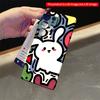 2DFlat Samsung Phone Case Cute Rabbit and Colorful Shapes Phone Case Applicable To Galaxy S22 S23 S24 S25ULTRA S26 A12 A13 A14 A15 A16