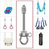 Heavy Duty Swing Hook Threaded Shaft Stainless Steel Yoga Hammock Hook Easy Installation Sandbag Hook Indoor Outdoor Playground