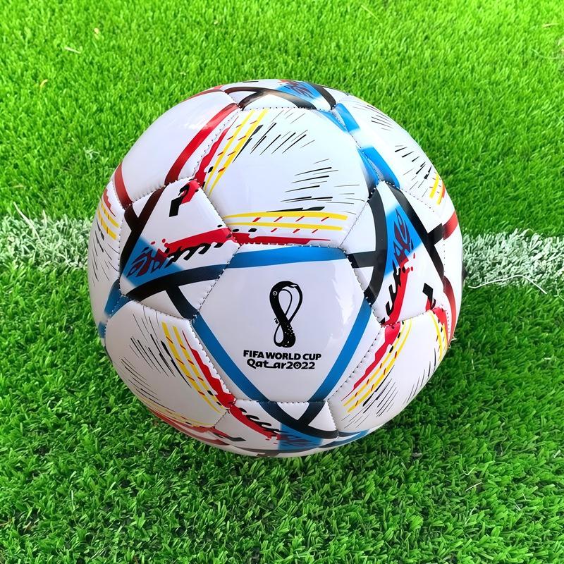 Size 5 Machine-Stitched Soccer Ball Black White Thicken Durable for School Exam Match Training Size 4 3 for Kids Students
