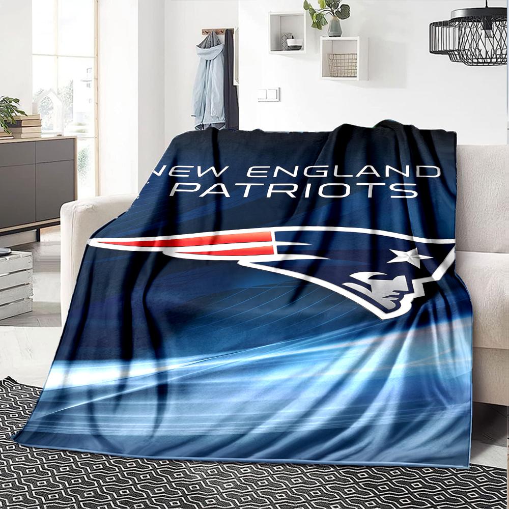 1pc Blanket - Patriot Logo Print Design,Lightweight Blanket for Sofa,Bed- Soft &Warm,Gift for All Seasons