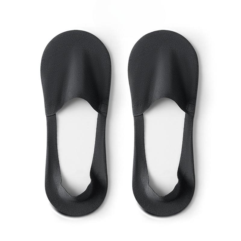 Herren Sommer Dünne Reine Baumwolle Antibakteriell Atmungsaktiv Silikon Anti-Rutsch Unsichtbare Bootssocken