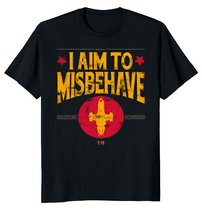I Aim To Misbehave Classic Vintage Novelty Tee M-3XL Fast Shipping XL