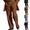 Men's High- Pleated Corduroy Pants - Classic Fit Dress Pants