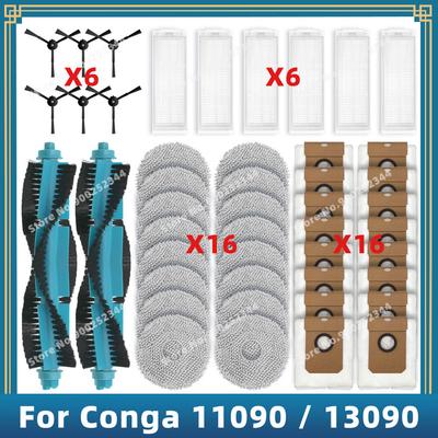 Kompatybilne Z Cecotec Conga 11090 / 13090 Spin Revolution Części Zamienne Akcesoria Filtr Szczotka Główna Boczna Mop Worek na Kurz