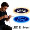 Światło LED z Logo Emblematem na Przód Tył Samochodu Dla Ford Explorer F150 F250 Focus Mondeo Naklejki z Emblematem Dekoracja Stylizacji Auta
