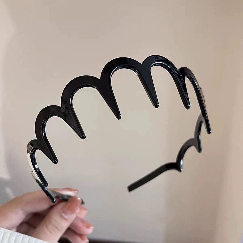 2024 New Versatile Korean Style Non-Slip Toothed Headband: Perfect for Frizzy Bangs, Outings, and Face Washing