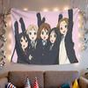 Tapestry Ragazza Musica Leggera K-ON Gruppo di Cinque Persone Hirasawa Wei Akiyama Personaggio Anime Stanza di Stampa Decorazione