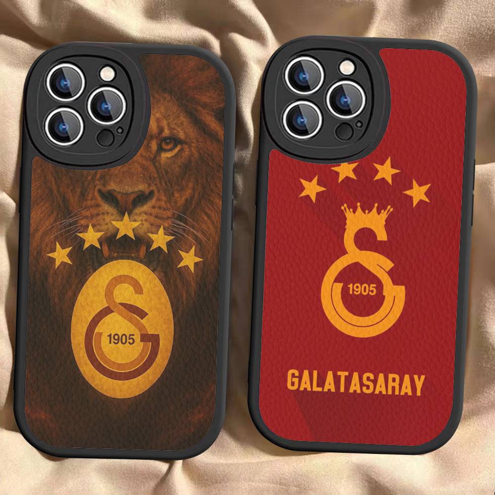 1 Stück Klassische G-galatasaray-C-club Handyhülle Für IPhone 15 14 13 12 11 16 Pro Max Plus Leder Weiche Hülle