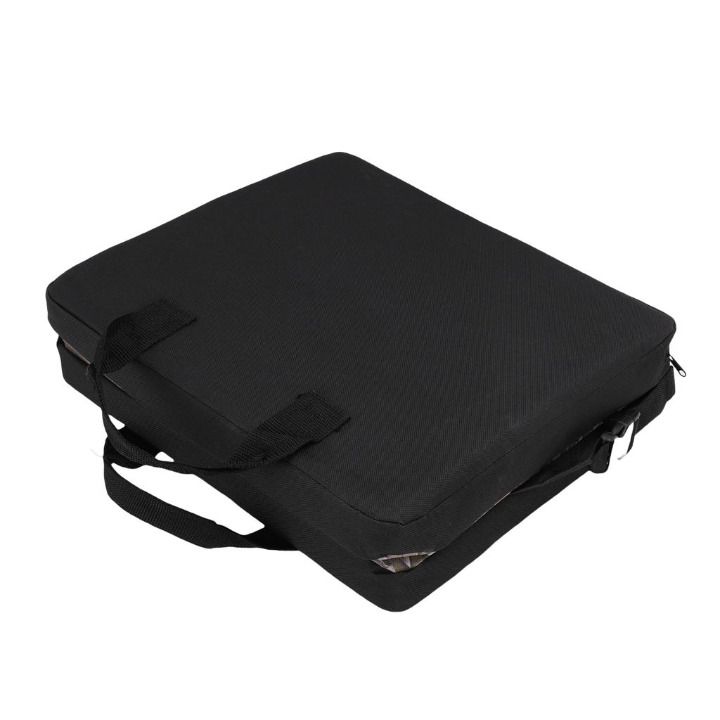 Folding Seat Cushion 600D Oxford Cloth Reed Pattern Portable Stadium Seat Chair Cushion for Sports Events Travel Hiking Fishing