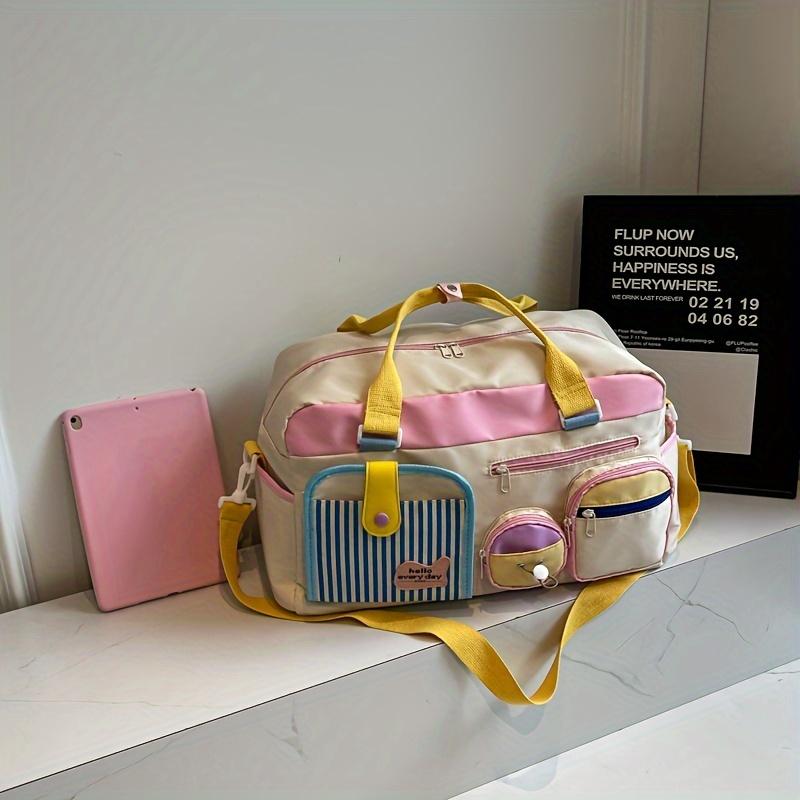 1Pc Travel bags Luggage bags Dopamine yoga swimming fitness bags Women's short business trips Boarding travel bags Lightweight luggage storage bags