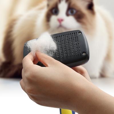Escova para Cães Massagem Removedor de Pelos de Cão Autolimpeza Escova para Gatos Pente Automático para Cães Tosquia de Animais Coletores de Lã Pentes Produtos para Animais