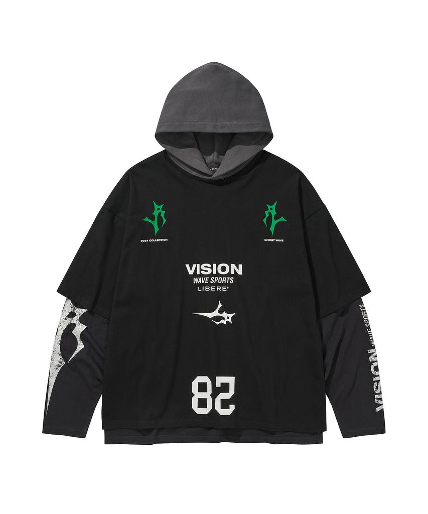 3-Layered Hoodie / Black