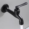 Tuqiu Black Bathroom Faucet Brass Tap Outdoor Garden Taps Washing Machine Faucet Mop Luxury Decorative Kitchen Tap WC Bibcock