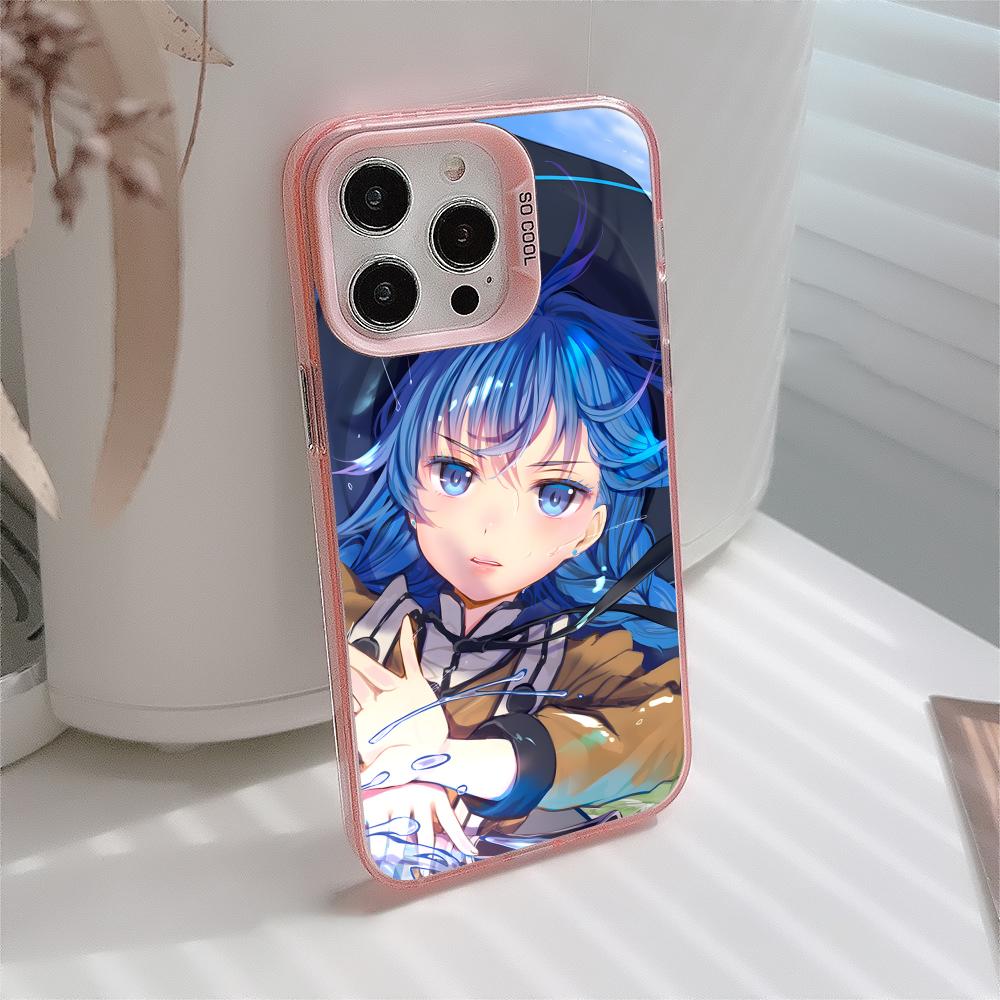 Mushoku Tensei Roxy Handyhülle für iPhone 17 16 15 14 13 12 11 X XR XS 8 7 Air Pro Max Plus Transluzent Rosa Hülle