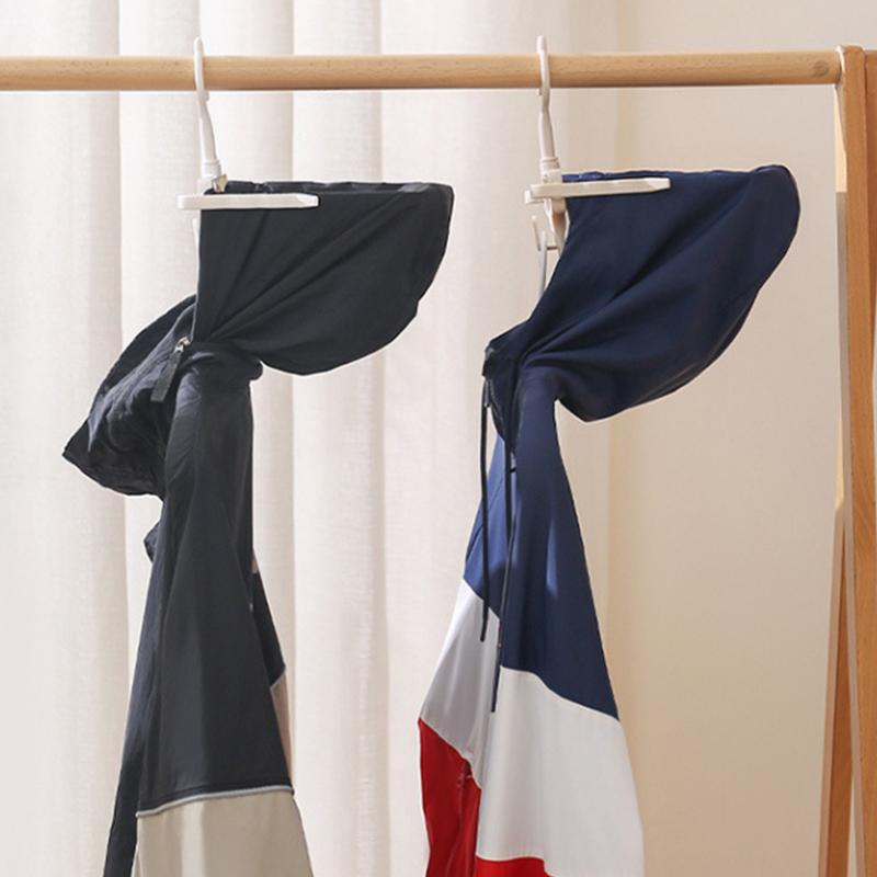 Mehrzweck Faltbarer Hoodie Kleiderbügel Drehbar Faltbar Winddicht Trockenständer Wäscheständer Pullover Ausziehbarer Kleiderständer