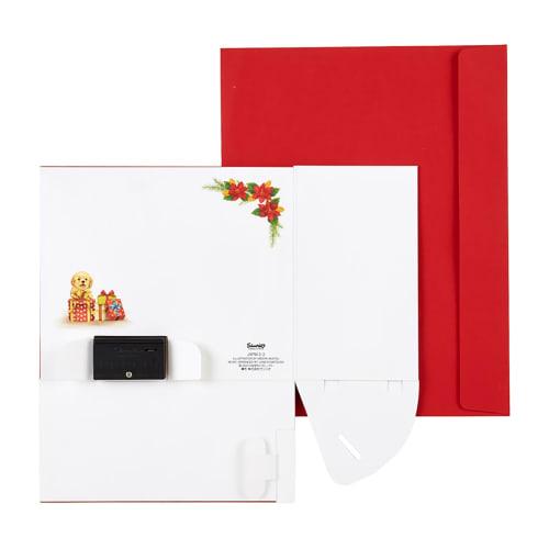Sanrio Christmas Card Melody Card Red Room and Piano Contains 4 Piano Melodies Greeting Card Can be shipped overseas JXPM 2-3 SANRIO 526860