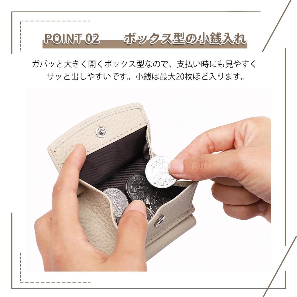 Mini Wallet for Men and Genuine Small Wallet with Skimming Coin Mitsuori Cowhide RFID [imeetu] Tri-fold Women, Leather, Protection, Purse, Leather,