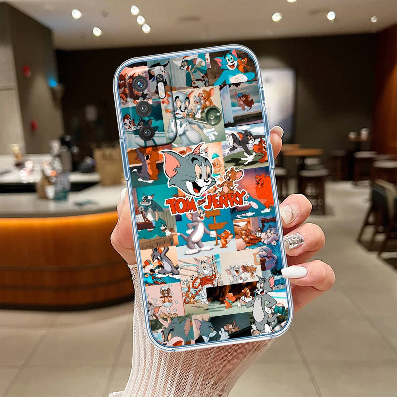 Tom and Jerry Cartoon Phone Case for Motorola G14 G15 G24 G30 G31 G32 G34 G41 G42 G51 G52 G50 G60S G60 G62 G72 G71 G73 G84 G85 G200 E32