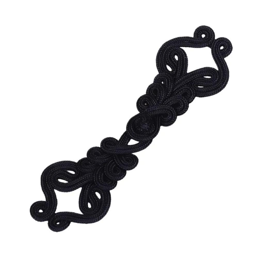 Zlaté hedvábné čínské žabí knoflíky Zapínání uzlový styl Květinové zapínání Knoflík Ručně vyráběné čínské uzlové knoflíky DIY řemeslo