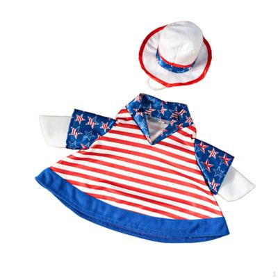 4Th of Jul Goose Outfit Clothes Party Ornament Patriotic Garden Decor Yard Statue Costume for