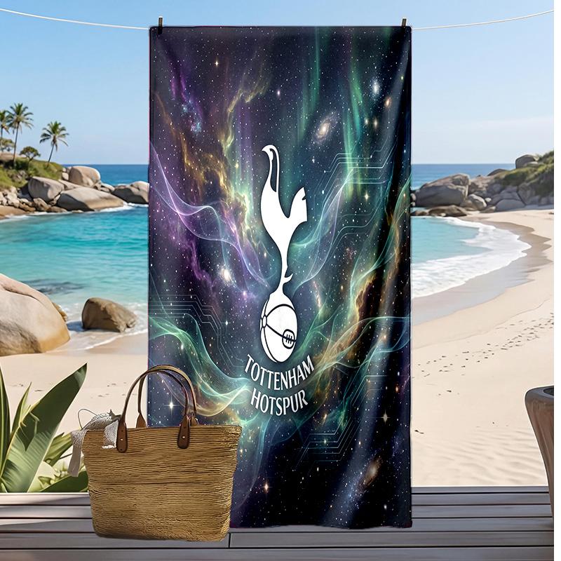 Tottenham Hotspur Printed Beach Towel Quick Dry Soft TowelPortable Large Rectangular Beach Blanket for Travel Swimming Pool
