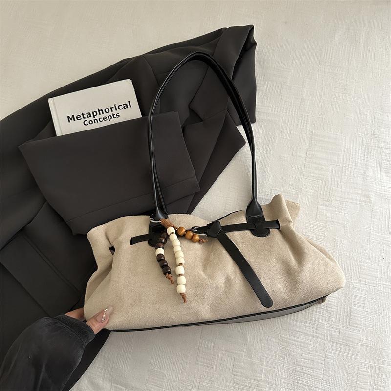 Retro Nische Handtasche Herbst neu große Kapazität Pendeln einfach Schulter Unterarmtasche Tragetasche