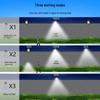 Outdoor Solar LED Sensor Wall Light for Courtyard - No Drilling Needed