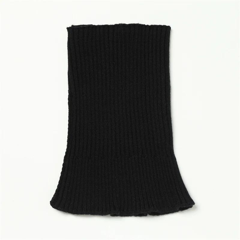 Warmer Gestrickter Kragenschal Mne Damen Rollkragen Falscher Unechter Kragen Abnehmbarer Schal Warmer Winter Winddichter Schal Rüschen Wickel