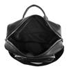 Contrast Color Women Soft Leather Tassel Backpack Simple Outdoor Travel Backpack