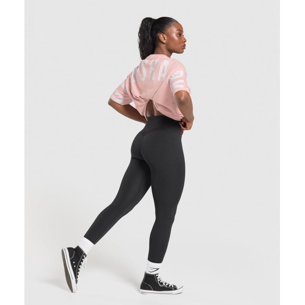 Gymshark Wordmark Graphic T shirT lifT Pink B3c2l Kcpr