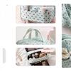 Polka Dot Cosmetic Bag Large Capacity Pu Waterproof Travel Toiletry Organizer Three-Layer Partition Travel Storage Bag