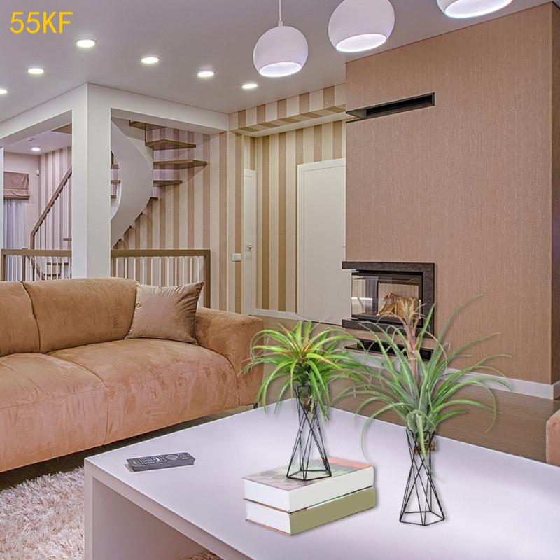 55KF Severský držák na vzdušné rostliny Kovový stojan na květináče Geometrický železný držák na Tillandsie