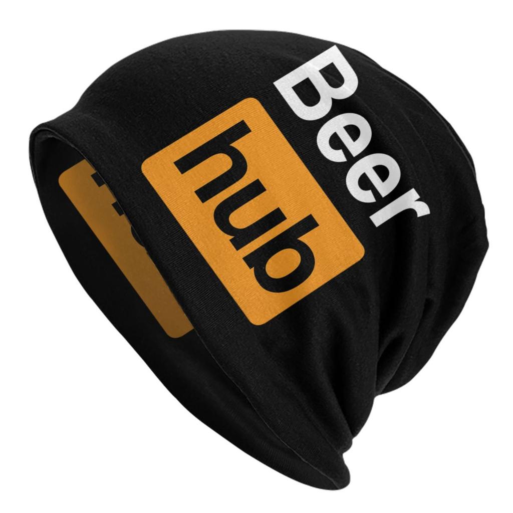 Funny Beer Design Skullies Beanies Caps Unisex Winter Warm Knit Hat Women Unisex Adult Alcohol Lover Bonnet Hats Outdoor Ski Cap