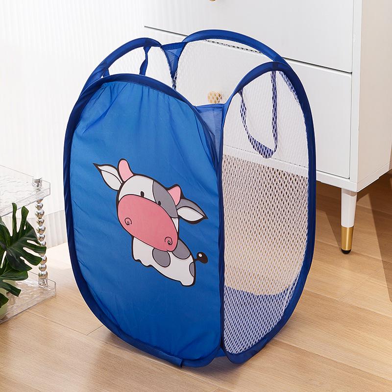 

Foldable Laundry Basket: Fabric Storage for Clothes & Toys 30x30x47 cm