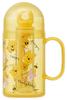 Skater Standing Jointed Toothbrush with Dental Medium Winnie the Disney Case, Bristles, 14.5cm, Pooh, Design, TRKS1-A