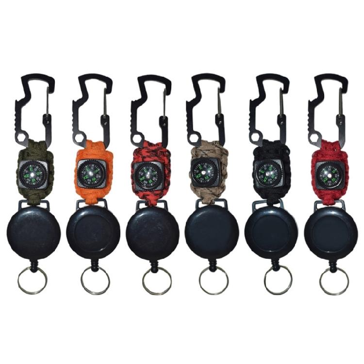 Extendable Keychains Clip Badges Holder Heavy Duties Coiled Steel Cable Rope