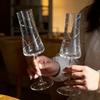 Kreatives Einfaches Champagnerglas, Hohe Ästhetische Qualität Einzigartiges Design Champagnerglas, Haushalt Bar Kristall Hochbeinige Gläser