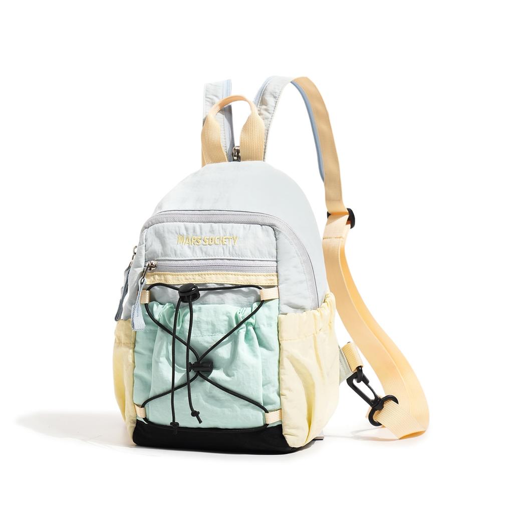 Schoolbag simple contrasting color leisure travel small capacity outdoor mountaineering portable travel backpack lightweight backpack