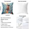 Nezha Chinese Anim Cushion Cover Pattern Printed Pillowcase for Living Room Sofa Cushion Cover & Bedroom Decor