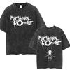 Men Women Punk Emo Rock Oversized Short Sleeve Tops Rock Band My Chemical Romance Music Cover15
