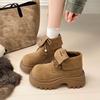 Thick-soled heightening British style Martin boots women's 2025 new autumn retro versatile short boots two wear thin boots