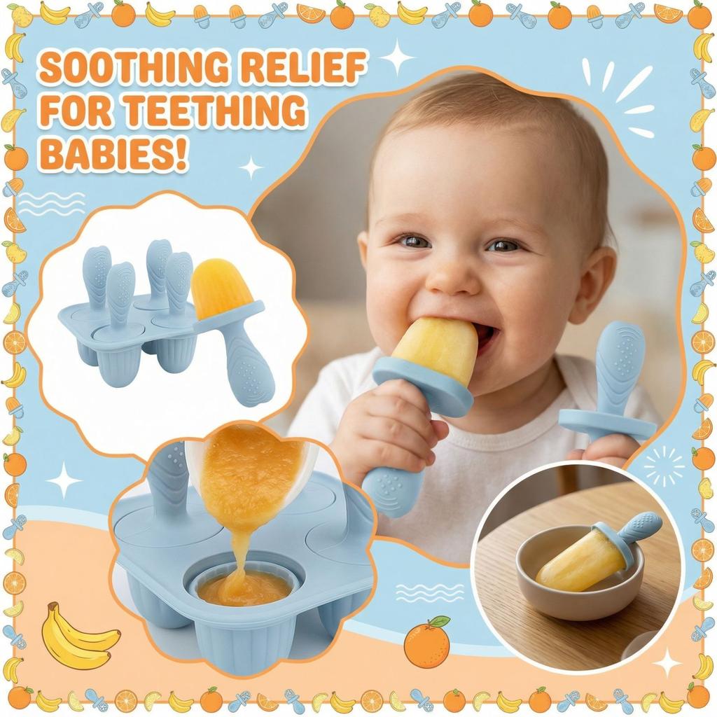 Baby Grinding Popsicle Ice Cream Mold