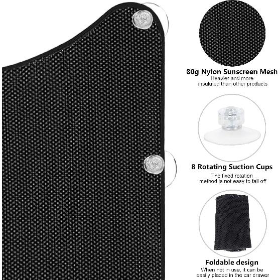 Semi Trucks Window Shades, Side Window Sun Shade Suitable For Freightliner Cascadia, Peterbilt 579, Kenworth T680, Etc, Sunshade And Sun Protection