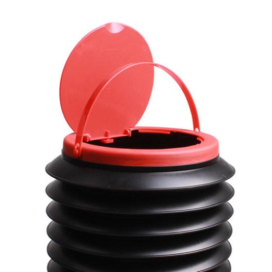 4L skládací pytel na odpadky do auta Velkokapacitní PP auto úložný kbelík