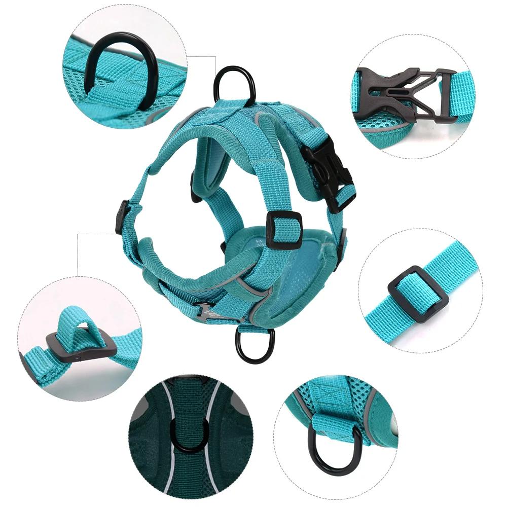 Breathable Cat Harness Leash for Small Medium Dogs Cats  Adjustable Reflective Harnesses Pets Vest Puppy Maine Sphynx Supplies